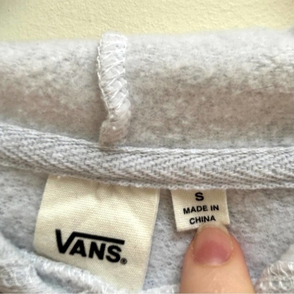 Vans Cropped Banded Hoodie Sweater, Size Small - Picture 8 of 9